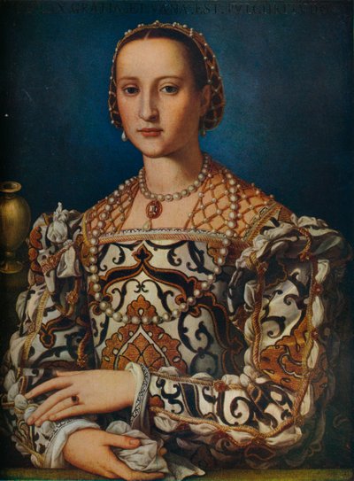 Eleanor z Toleda, c1562-1572, 1930. od Agnolo Bronzino