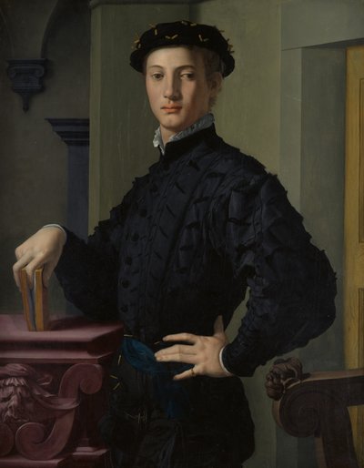 Portrét mladého muže, 30. léta 16. století. od Agnolo Bronzino