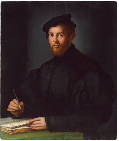 Portrét mladého muže s knihou od Agnolo Bronzino
