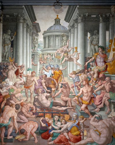 Mučednictví svatého Vavřince od Agnolo Bronzino