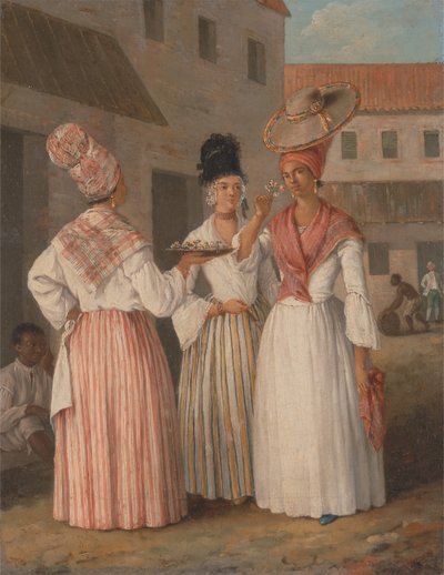 Západoindická květinka a dvě další svobodné ženy barvy, ca. 1769. od Agostino Brunias