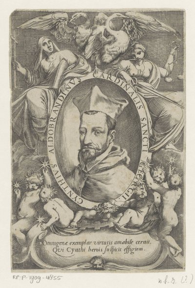 Portrét z kardinaal Cinzio Aldobrandini od Agostino Carracci (possibly)