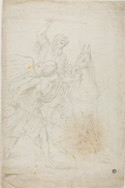 Balámův osel od Agostino Carracci