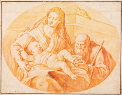 Svatá rodina od Agostino Carracci