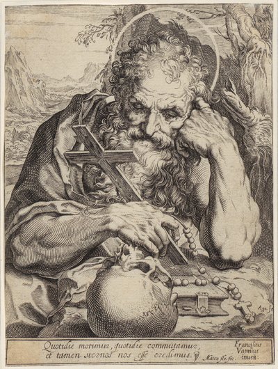 Svatý Jeroným od Agostino Carracci