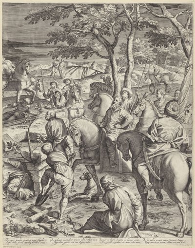 Ukřižování Krista (pravá část) od Agostino Carracci