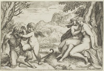 Láska vítězí od Agostino Carracci