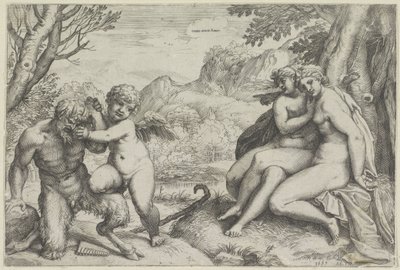 Láska zvítězí nad vším (název na předmětu) od Agostino Carracci