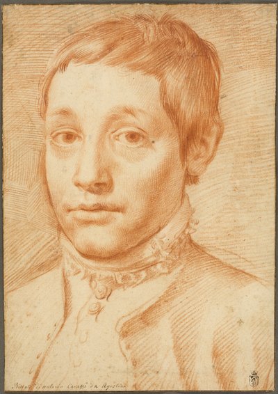 Portrét umělcova syna, Antonio Carracci od Agostino Carracci