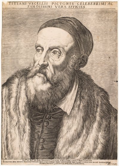 Portrét Tiziana od Agostino Carracci