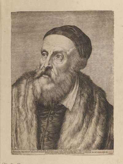 Portrét malíře Tiziana od Agostino Carracci