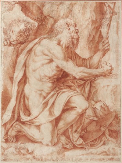 Svatý Jeroným od Agostino Carracci