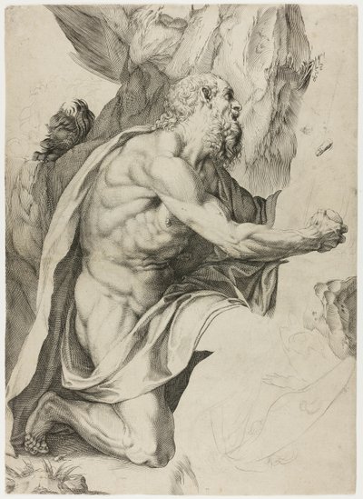 Svatý Jeroným v pokání od Agostino Carracci