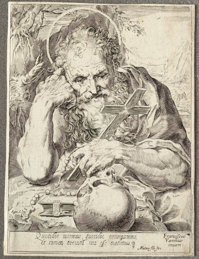 Svatý Jeroným od Agostino Carracci