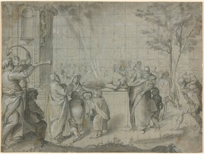 Oběť Peliáše Neptunu od Agostino Carracci