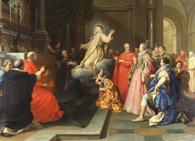 Extáze svaté Kateřiny z Ricci od Agostino Masucci