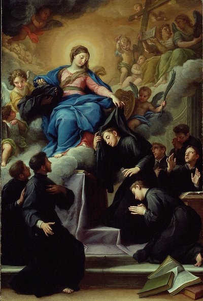 Madona se sedmi zakladateli řádu servitů, c. 1728. od Agostino Masucci