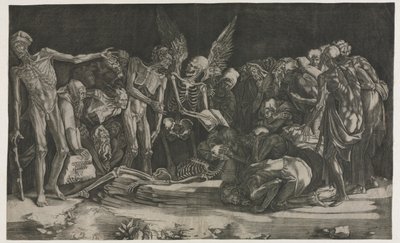 Alegorie smrti a slávy, 1518. od Agostino Musi