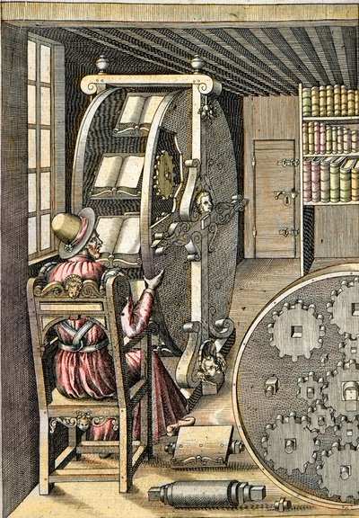Otočný stůl – Z „“Le Diverse et Artifiose Machine“ od Agostina Ramelliho (1531-1608) – Paříž 1588 od Agostino Ramelli