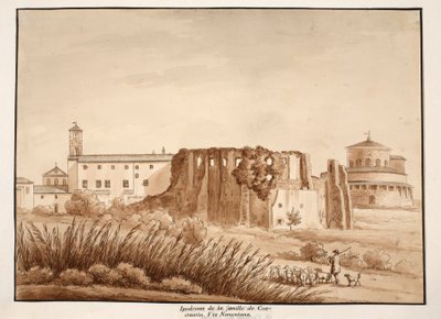 Hipodrom Konstantinovy rodiny, Via Nomentana, 1833 (lept s hnědou lazurou) od Agostino Tofanelli