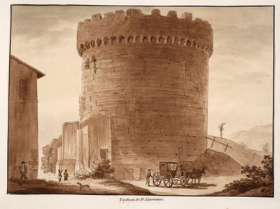 Hrob Horatii a Curiatii, 1833 (lept s hnědou lazurou) od Agostino Tofanelli