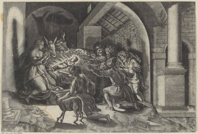 Klanění pastýřů od Agostino Veneziano