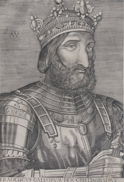 Francois I., král Francie, z roku 1536. od Agostino Veneziano