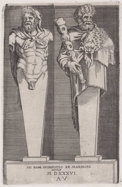 Herkules z The Hermae z roku 1536. od Agostino Veneziano