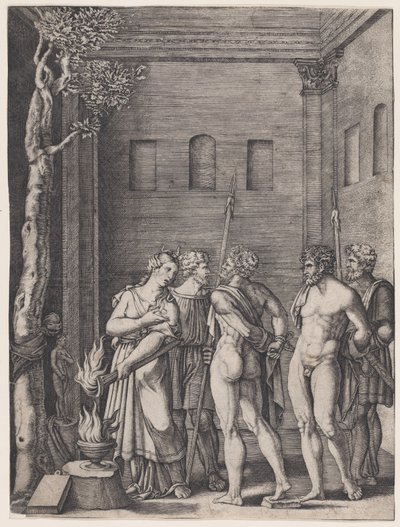 Ephigenia, Ca. 1514-36. od Agostino Veneziano