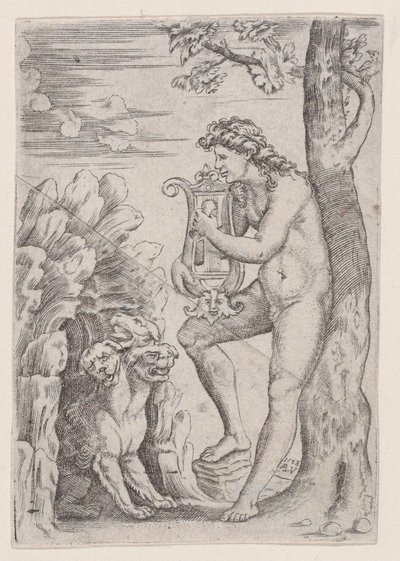 Orpheus z roku 1528. od Agostino Veneziano