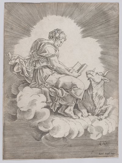 Svatý Lukáš, 1518. od Agostino Veneziano