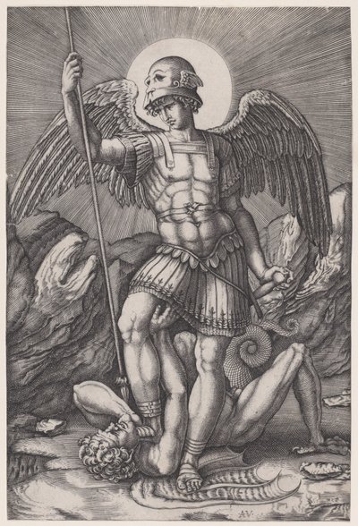 Svatý Michael, ca. 1514-16. od Agostino Veneziano