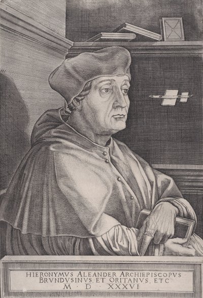 Arcibiskup z Brindisi z roku 1536. od Agostino Veneziano