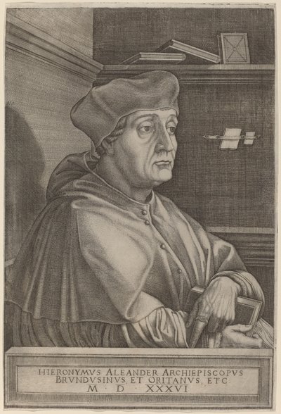 Hieronymus Alexander, arcibiskup z Brindisi od Agostino dei Musi