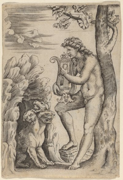 Orfeus od Agostino dei Musi