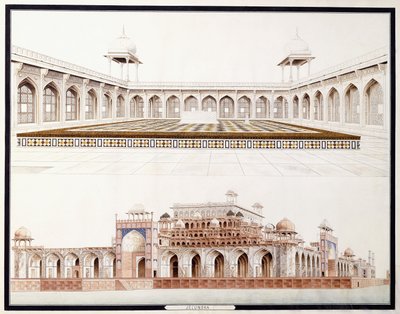 Secundra, kolem roku 1815 od Agra School
