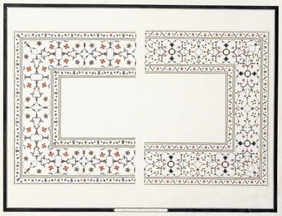 Ukázky mozaik, z hrobky císaře, c. 1815 od Agra School