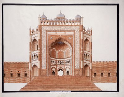 Brána ve Futtypore, Sicri, c. 1815 od Agra School
