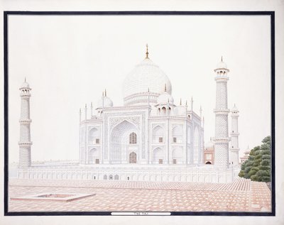 Taj, c. 1815 (tužka, pero, šedý inkoust, w/c) od Agra School
