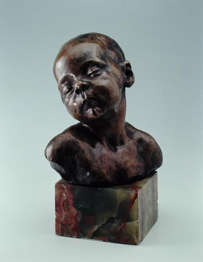 Spící dítě, cca 1879 (bronz) od Aime Jules Dalou