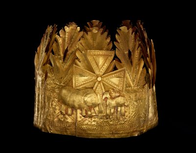 Crown, Ghana Togo, cca 1900-50 (zlato) od Akan School