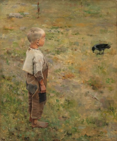 Chlapec s vránou od Akseli Gallen-Kallela
