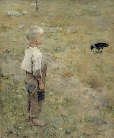 Chlapec s vránou od Akseli Gallen Kallela