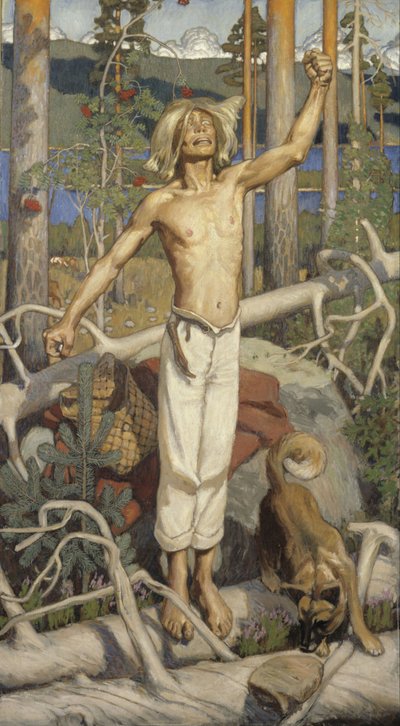 Kullervo Cursing od Akseli Gallen-Kallela