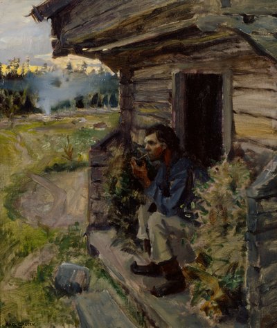 Klidný večer od Akseli Gallen-Kallela