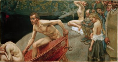 Na řece Tuonela od Akseli Valdemar Gallen Kallela