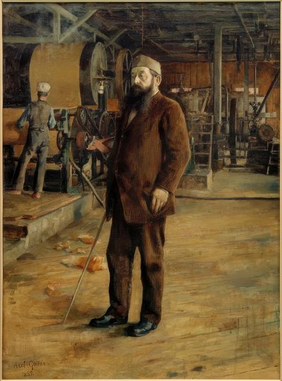 Portrét průmyslníka Gustava Adolfa Serlachia od Akseli Valdemar Gallen Kallela