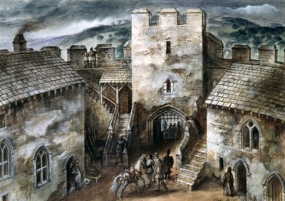 Hrad Restormel, 14. století, 60. léta 20. století od Alan Ernest Sorrell