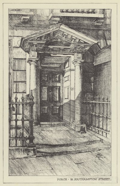 Porch, 19, Southampton Street od Alan Stapleton
