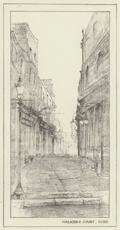Walkers Court, Soho od Alan Stapleton